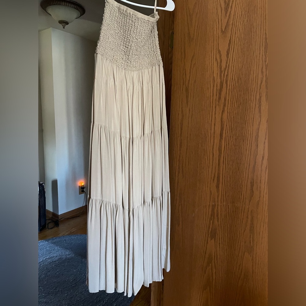 Michael Kors strapless dress Size medium khaki